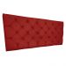 Cabeceira Painel Capitonê Casal 1,40m Jade Suede Vermelho - Pallazio