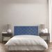 Cabeceira Painel Capitonê Solteiro 0,90m Jade Suede Azul Marinho - Pallazio