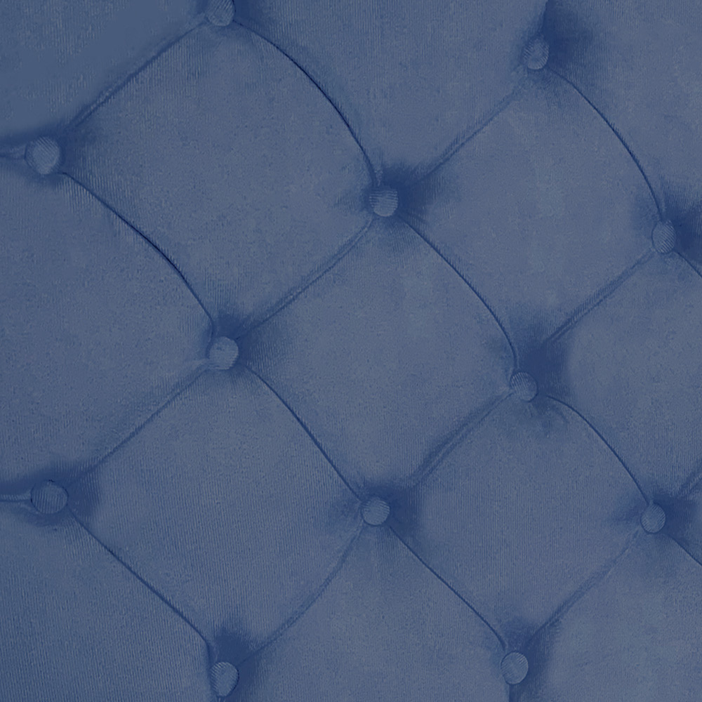 Cabeceira Painel Capitonê Solteiro 0,90m Jade Suede Azul Marinho - Pallazio
