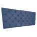 Cabeceira Painel Capitonê Solteiro 0,90m Jade Suede Azul Marinho - Pallazio