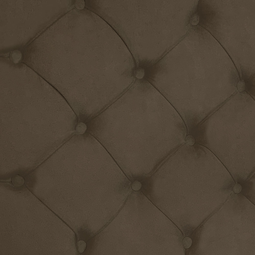 Cabeceira Painel Capitonê Solteiro 0,90m Jade Suede Marrom - Pallazio