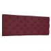 Cabeceira Painel Capitonê Solteiro 0,90m Jade Suede Marsala - Pallazio