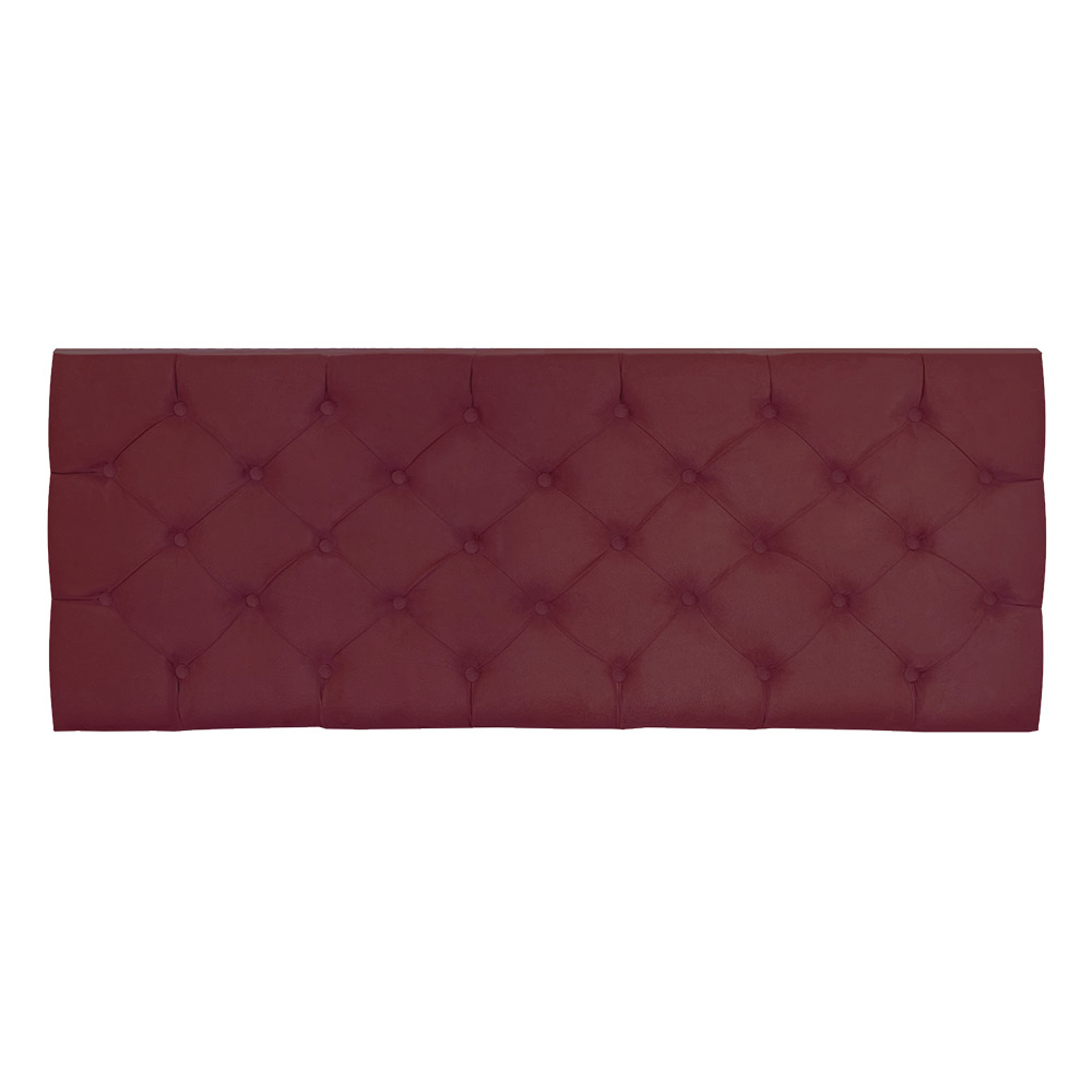 Cabeceira Painel Capitonê Solteiro 0,90m Jade Suede Marsala - Pallazio