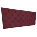 Cabeceira Painel Capitonê Solteiro 0,90m Jade Suede Marsala - Pallazio