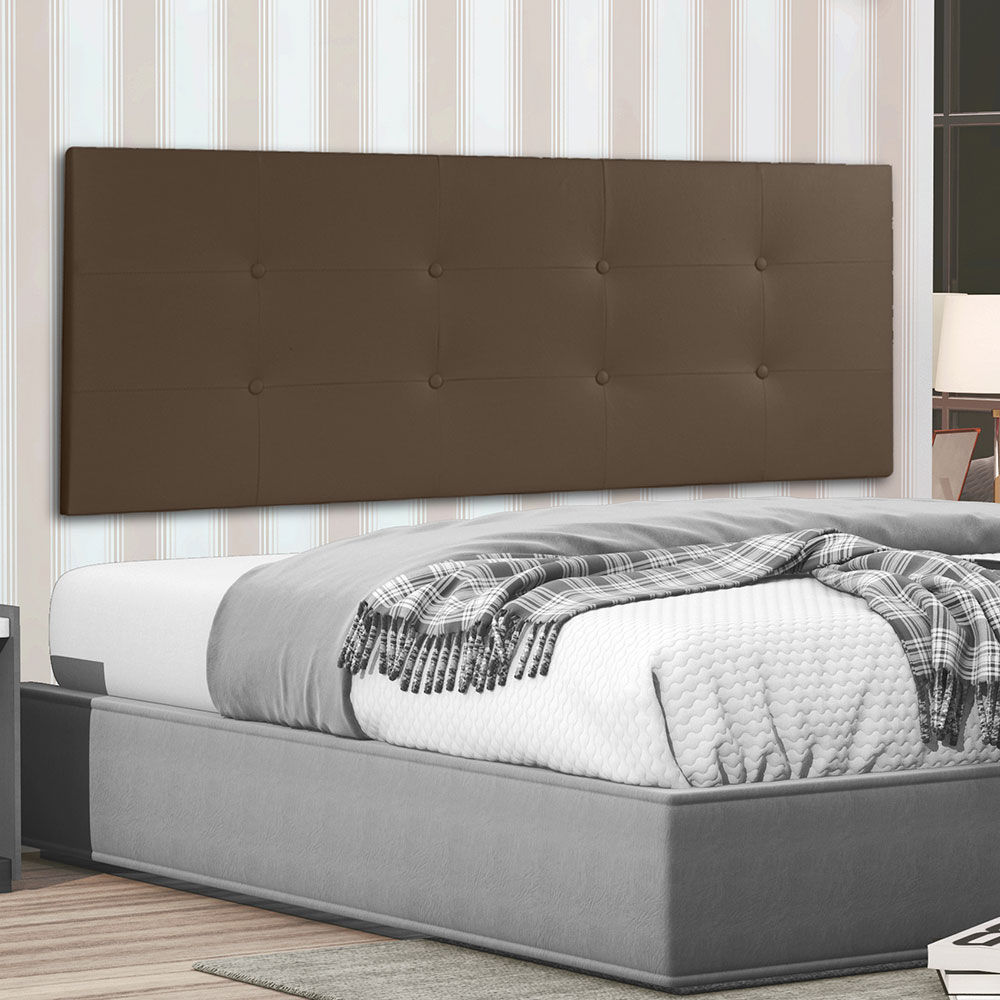 Cabeceira Painel Casal 1,40m Berlim Corano Marrom - Pallazio