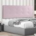 Cabeceira Painel Casal 1,40m Berlim Suede Rosa Bebê - Pallazio