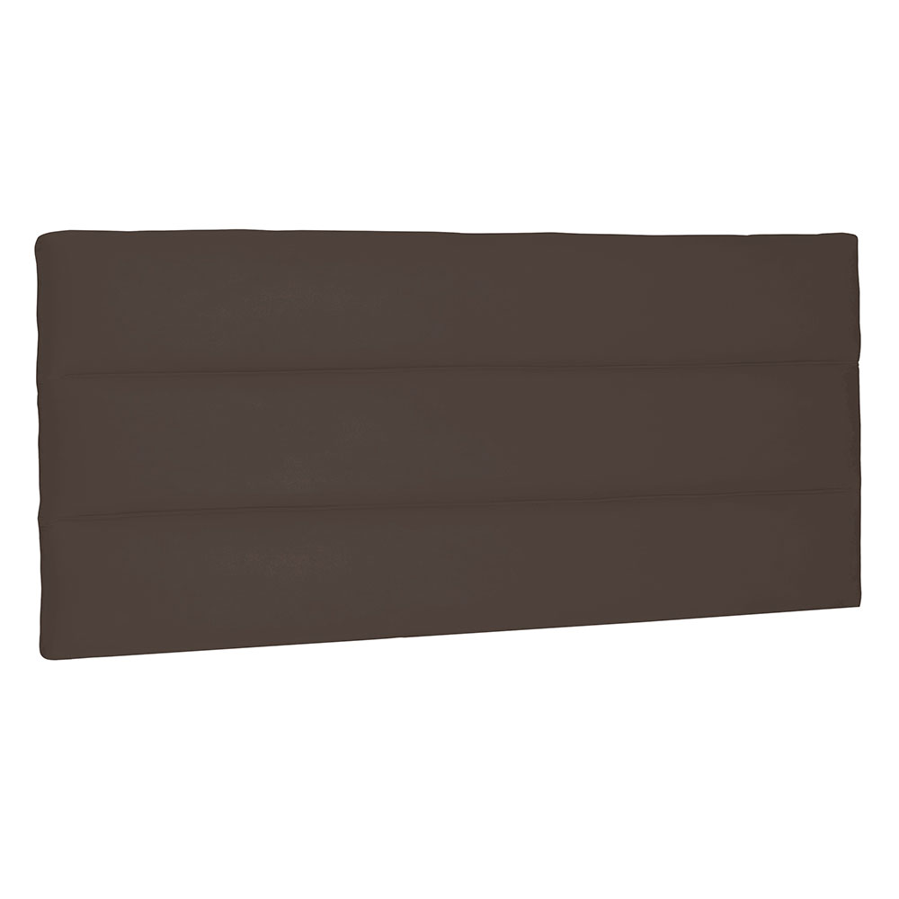 Cabeceira Painel Casal 1,40m La Italiana Suede Marrom Café - Pallazio