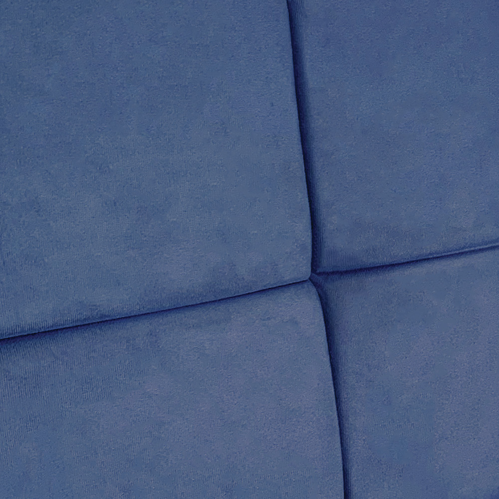 Cabeceira Painel Casal 1,40m Nina Suede Azul Marinho - Pallazio