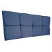 Cabeceira Painel Casal 1,40m Nina Suede Azul Marinho - Pallazio