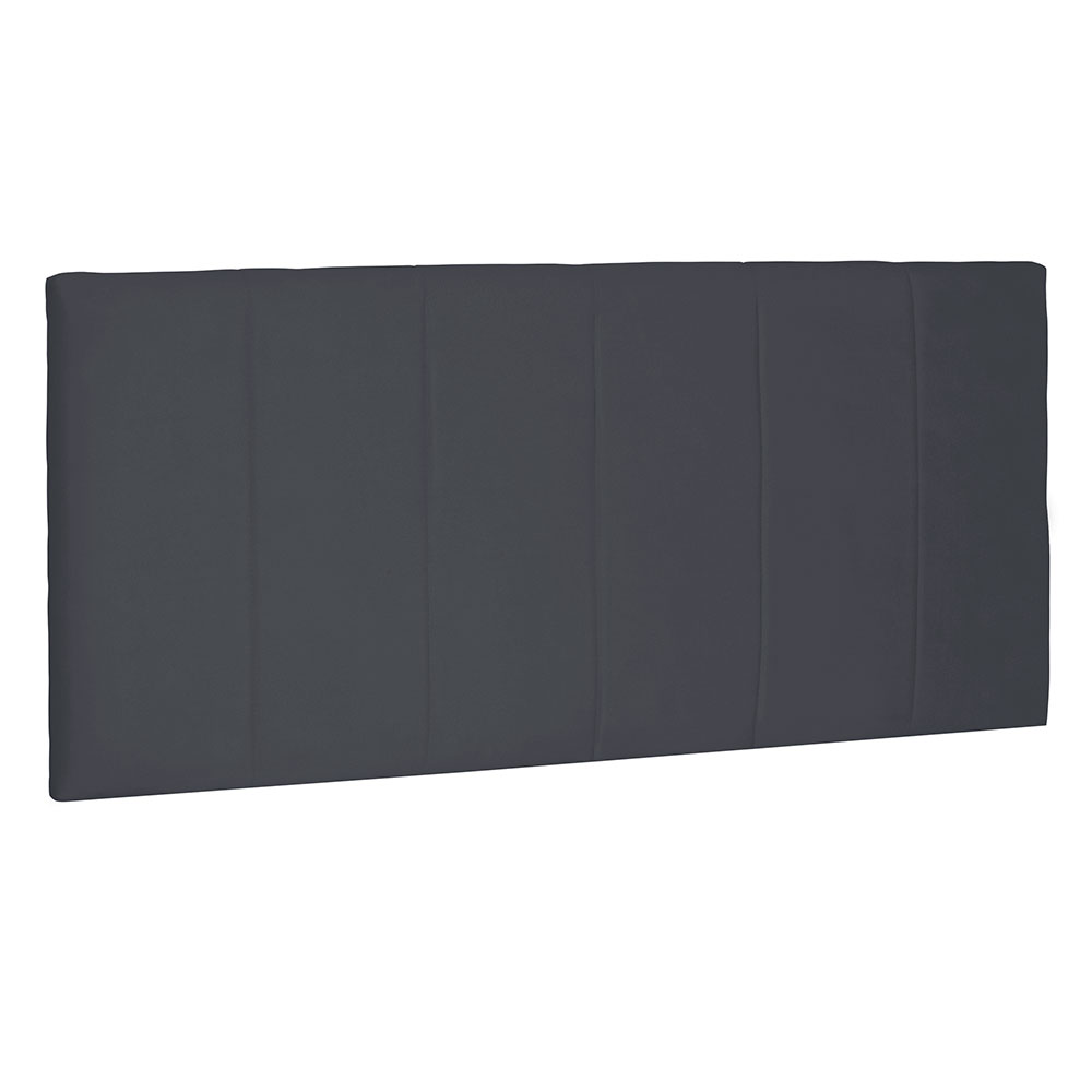 Cabeceira Painel Casal 1,40m Ravenna Suede Cinza - Pallazio