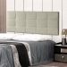 Cabeceira Painel Casal 1,40m Roma Suede Bege - Pallazio