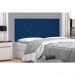 Cabeceira Painel Casal 1,40m Tânia Suede Azul Marinho - Pallazio