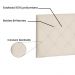 Cabeceira Painel Casal 1,40m Tânia Suede Bege - Pallazio