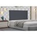 Cabeceira Painel Casal 1,40m Veneza Suede Cinza - Pallazio