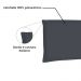 Cabeceira Painel Casal 1,40m Veneza Suede Cinza - Pallazio
