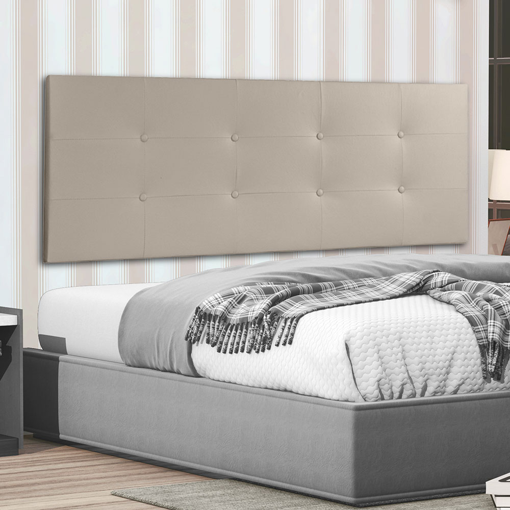 Cabeceira Painel King 1,95m Berlim Corano Bege - Pallazio