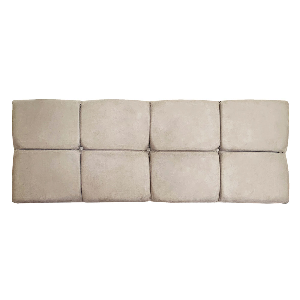 Cabeceira Painel King 1,95m Nina Suede Bege - Pallazio