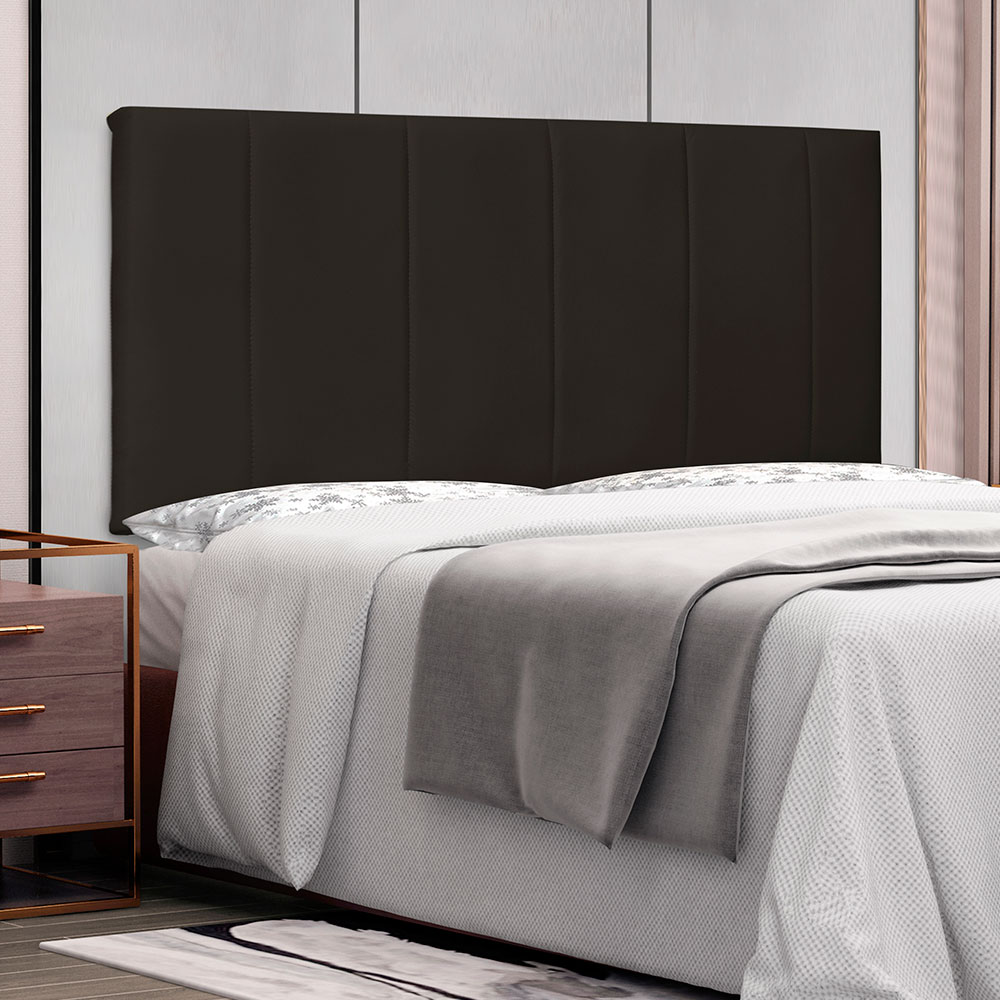 Cabeceira Painel King 1,95m Ravenna Corano Marrom - Pallazio