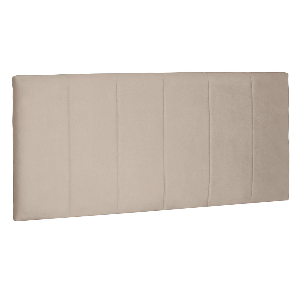 Cabeceira Painel King 1,95m Ravenna Suede Bege - Pallazio