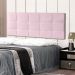 Cabeceira Painel King 1,95m Roma Suede Rosa Bebê - Pallazio