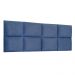 Cabeceira Painel Modulada Casal 1,40m Lorena Suede Azul Marinho - Pallazio