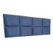 Cabeceira Painel Modulada Casal 1,40m Lorena Suede Azul Marinho - Pallazio