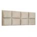 Cabeceira Painel Modulada Solteiro 0,90m Lorena Suede Bege - Pallazio