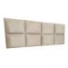 Cabeceira Painel Modulada Solteiro 0,90m Lorena Suede Bege - Pallazio