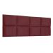 Cabeceira Painel Modulada Solteiro 0,90m Lorena Suede Marsala - Pallazio