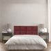 Cabeceira Painel Modulada Solteiro 0,90m Lorena Suede Marsala - Pallazio