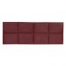 Cabeceira Painel Modulada Solteiro 0,90m Lorena Suede Marsala - Pallazio