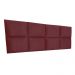 Cabeceira Painel Modulada Solteiro 0,90m Lorena Suede Marsala - Pallazio