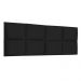 Cabeceira Painel Modulada Solteiro 0,90m Lorena Suede Preto - Pallazio