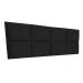 Cabeceira Painel Modulada Solteiro 0,90m Lorena Suede Preto - Pallazio