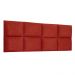 Cabeceira Painel Modulada Solteiro 0,90m Lorena Suede Vermelho - Pallazio