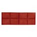 Cabeceira Painel Modulada Solteiro 0,90m Lorena Suede Vermelho - Pallazio