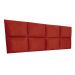 Cabeceira Painel Modulada Solteiro 0,90m Lorena Suede Vermelho - Pallazio