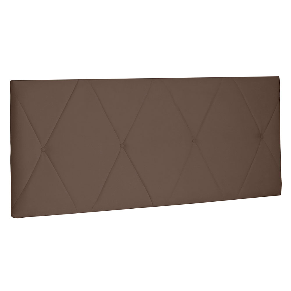 Cabeceira Painel Queen 1,60m Aquilla Suede Caramelo - Pallazio