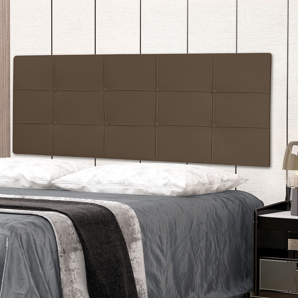 Cabeceira Painel Queen 1,60m Roma Corano Marrom - Pallazio