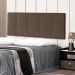 Cabeceira Painel Queen 1,60m Roma Suede Marrom - Pallazio