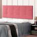 Cabeceira Painel Queen 1,60m Roma Suede Rosa - Pallazio