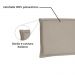 Cabeceira Painel Queen 1,60m Veneza Suede Bege - Pallazio