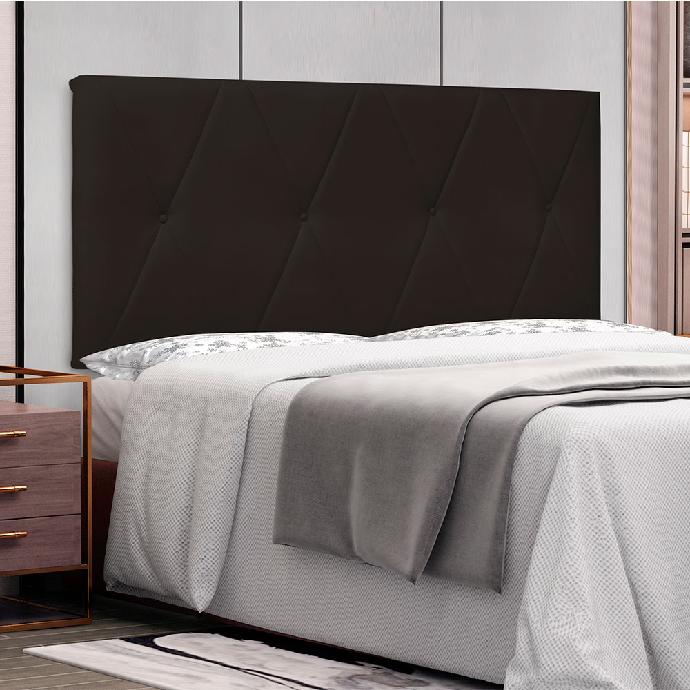 Cabeceira Painel Solteiro 0,90m Aquilla Corano Marrom - Pallazio