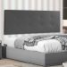 Cabeceira Painel Solteiro 0,90m Berlim Corano Cinza - Pallazio