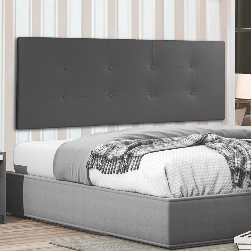 Cabeceira Painel Solteiro 0,90m Berlim Corano Cinza - Pallazio