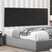Cabeceira Painel Solteiro 0,90m Berlim Corano Preto - Pallazio
