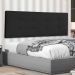 Cabeceira Painel Solteiro 0,90m Berlim Suede Preto - Pallazio