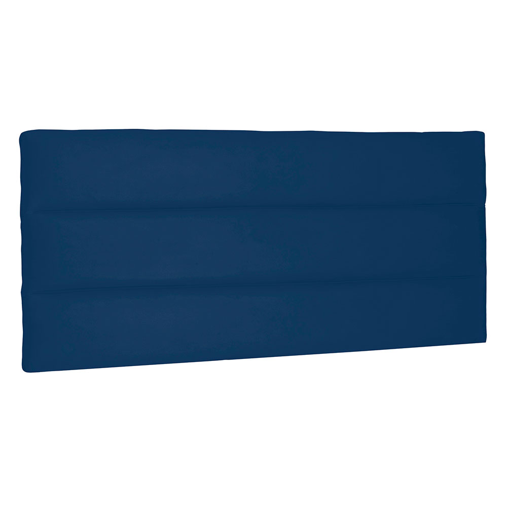 Cabeceira Painel Solteiro 0,90m La Italiana Suede Azul Marinho - Pallazio