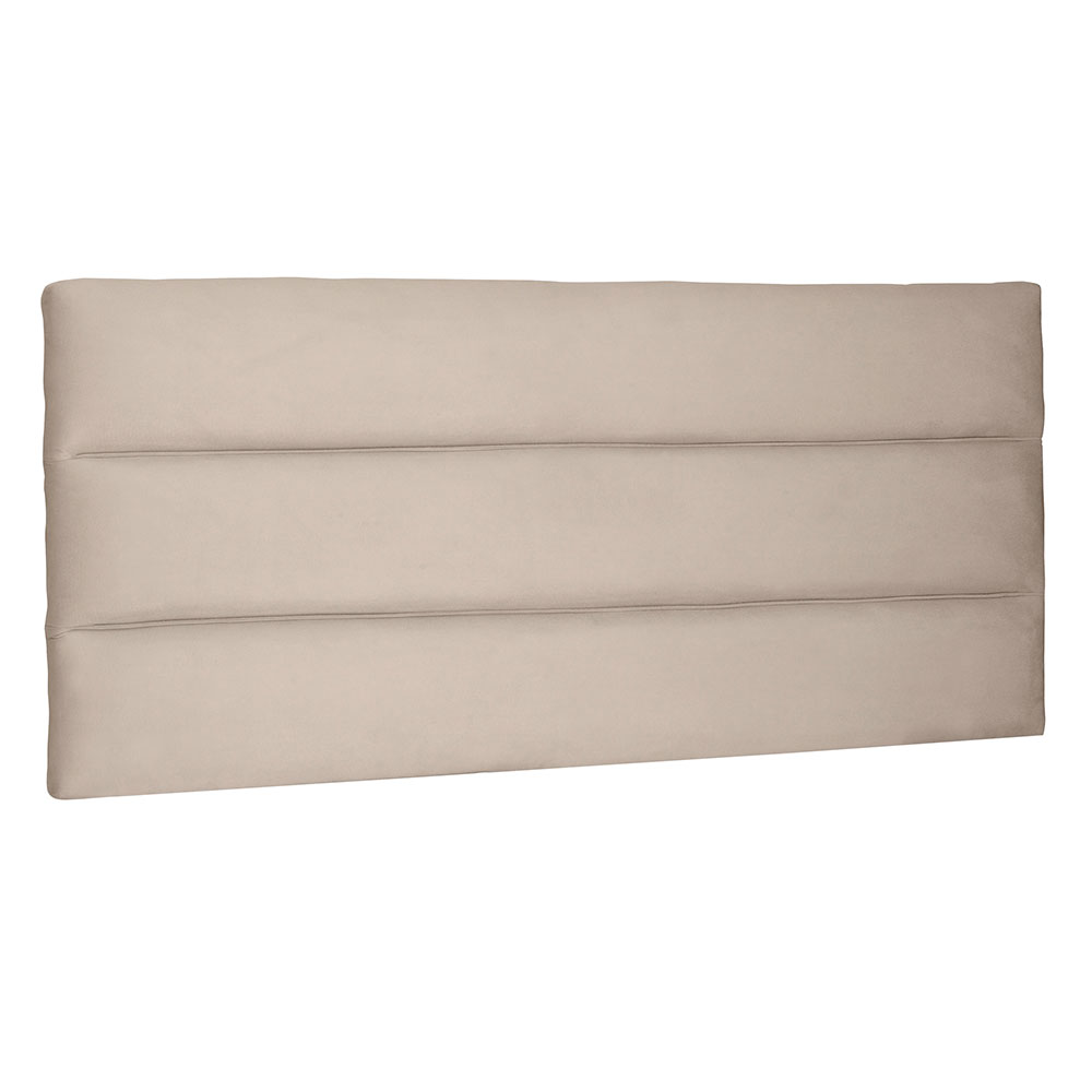 Cabeceira Painel Solteiro 0,90m La Italiana Suede Bege - Pallazio