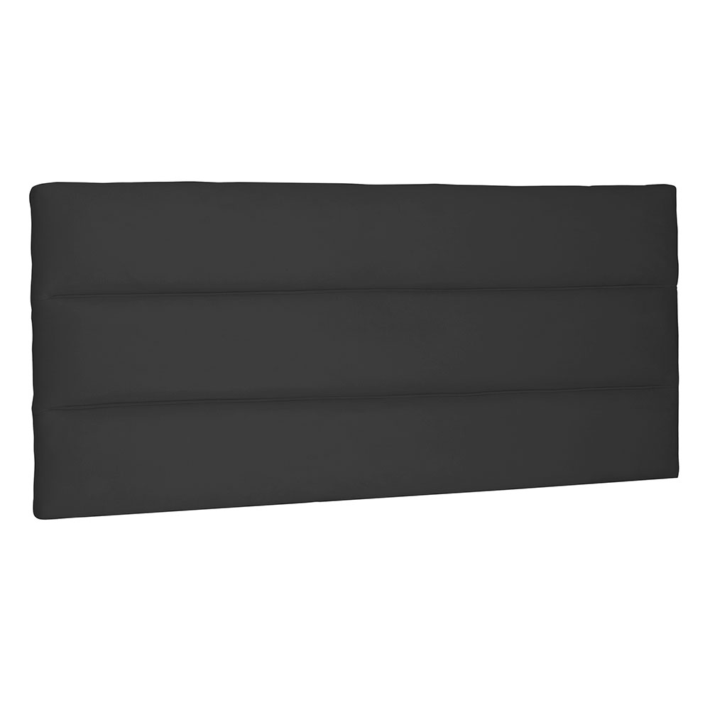 Cabeceira Painel Solteiro 0,90m La Italiana Suede Preto - Pallazio